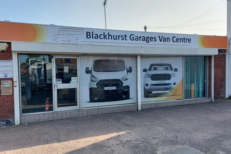 Blackhurst-Garages-Van-Centre - retail signage and hospitality signage